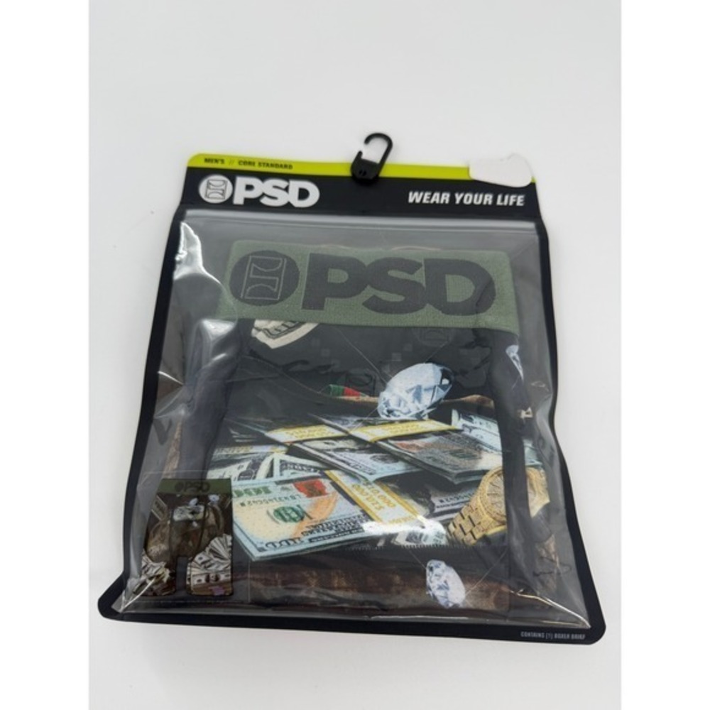 PSD Men's Catch A Bag Boxer Briefs Size Large L NIB Core Standard
